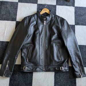 Straight To Hell - Men's - Offender - Cafe Racer Leather Jacket - Size 42